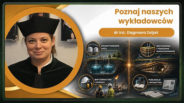 Dr inz. Dagmara Zeljas specjalizuje sie w zagadnieniach geodezji gorniczej, geoinzynierii, magazynowania gazu, geotechniki oraz bezpieczenstwa pracy w gornictwie i branzy oil and gas.