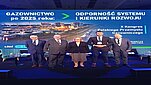 Zdjęcie przedstawiające Władze Naszego Wydziału z przedstawicielami Izby Gospodarczej Gazownictwa